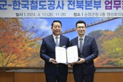 순창군-한국철도공사 전북본부, 관광 활성화를 위한 업무협약 체결